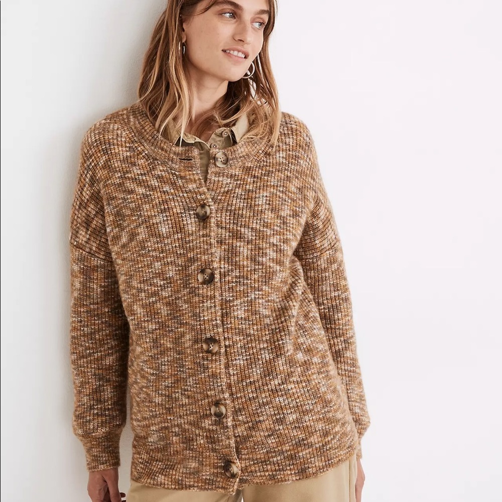 Madewell Space-Dyed Winstead Cardigan Sweater